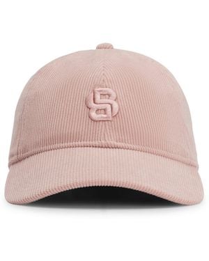BOSS Corduroy Pet Voor Baby's Met Double B-Monogram - Roze