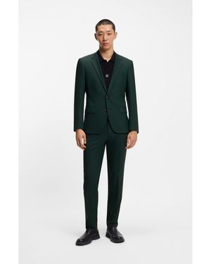 HUGO Two-Piece Slim-Fit Suit - Green
