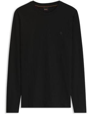 BOSS T-Shirt Aus Baumwolle - Schwarz