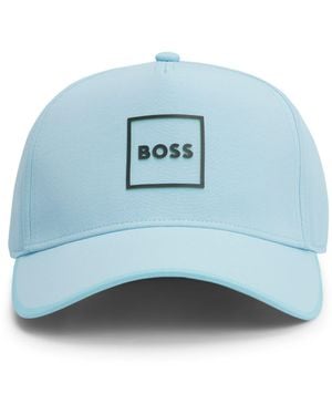BOSS Cap Aus Twill Mit Gebogenem Schirm - Blau