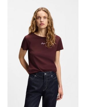 BOSS Slim-Fit T-Shirt - Purple