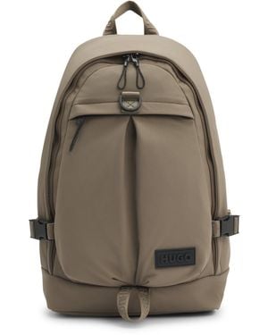 HUGO Rugtas Met Rubberen 3D-Logopatch - Naturel