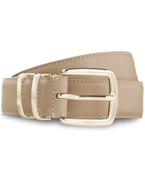 BOSS Italian-Leather Belt - Brown