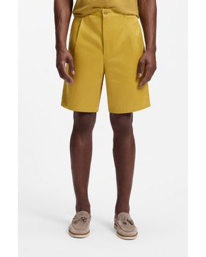 BOSS Relaxed-Fit Shorts - Yellow