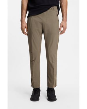 BOSS Tapered-Leg Trousers - Black