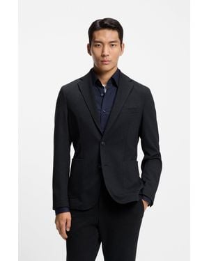 BOSS Dark Blue Men's Sport Coats Size 38r - Gray