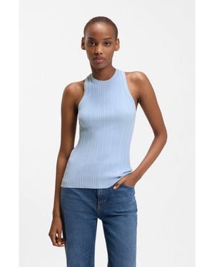 HUGO Sleeveless Racer-Back Top - Blue