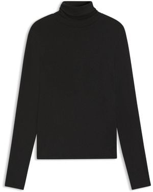 BOSS Rollneck Top - Black