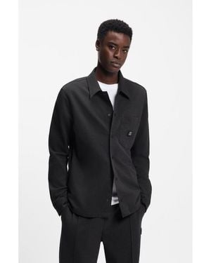 HUGO Oversized-Fit Shirt - Black