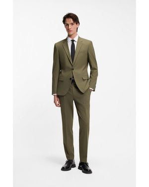 HUGO Two-Piece Slim-Fit Suit - Green