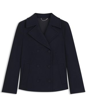 BOSS Regular-Fit Pea Coat - Blue