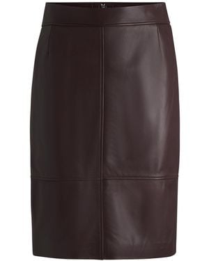 BOSS Slim-Fit Pencil Skirt - Purple
