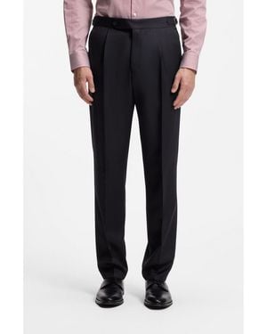 BOSS Tapered-Fit Pants - Black