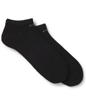 BOSS Zweier-Pack Sneakers-Socken Aus Performance-Gewebe - Schwarz