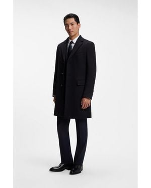 BOSS Single-Breasted Coat - Black