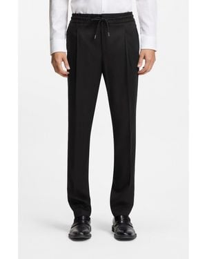 HUGO Slim-Fit Trousers - Black