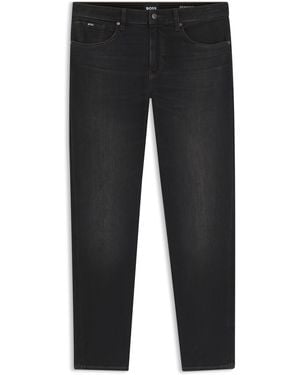 BOSS Vaqueros Maine Regular Fit En Algodón Elástico - Negro