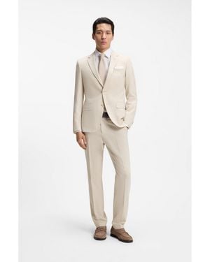 BOSS Two-Piece Slim-Fit Suit - Natural