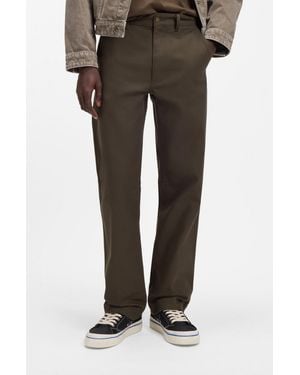 HUGO Dark Brown Men's Casual Pants Size 32/32