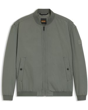 BOSS Water-Repellent Bomber Jacket - Grey