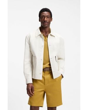 BOSS Relaxed-Fit Jacket - Natural