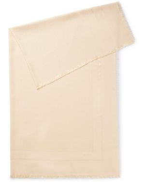 BOSS Foulard Carré En Soie Et Laine Avec Logos - Neutre