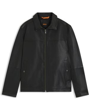 BOSS Shirt-Style Jacket - Black