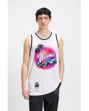 HUGO White Men's T-shirts Size L