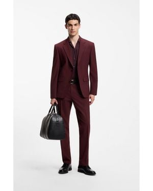 HUGO Two-Piece Slim-Fit Suit - Red