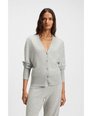 BOSS Relaxed-Fit Cardigan - Grey