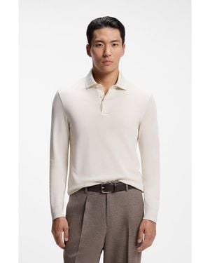 BOSS Regular-Fit Polo Shirt - Natural