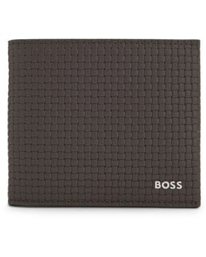 BOSS Cartera Con Textura - Gris