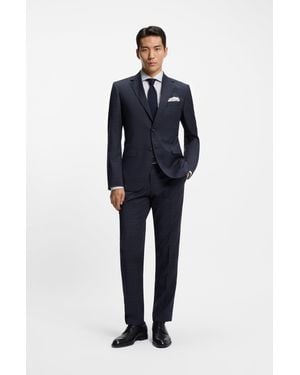 BOSS Dark Blue Men's Business Suits Size 42l