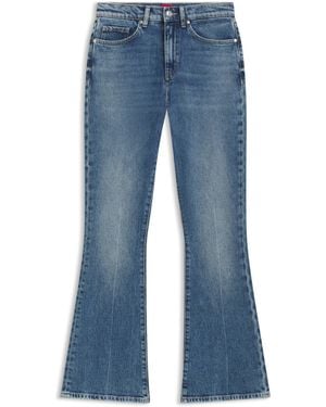HUGO Jean Skinny Évasé En Denim Stretch Bleu