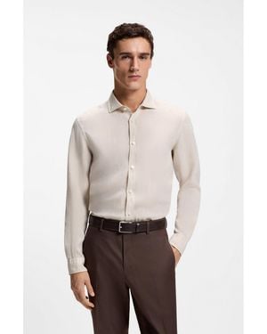 BOSS Regular-Fit Shirt - Natural