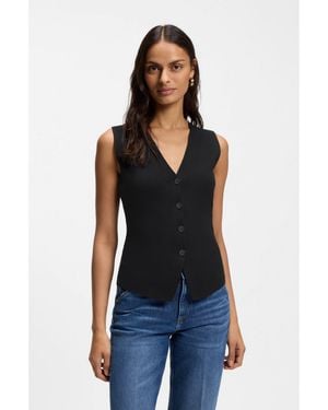 BOSS Regular-Fit Waistcoat - Black
