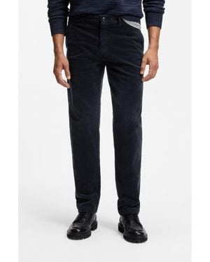 BOSS Tapered-Fit Trousers - Black