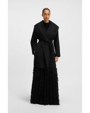 BOSS Regular-Fit Coat - Black