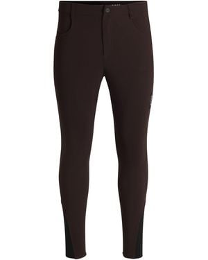 BOSS Equestrian Slim-Fit Knee-Grip Breeches - Black