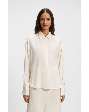 BOSS Relaxed-Fit Blouse - White