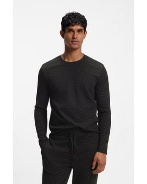 BOSS Pyjama Top - Black