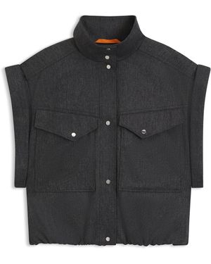 BOSS Dark Gray Women's Tailored Jackets Size 2 - Black