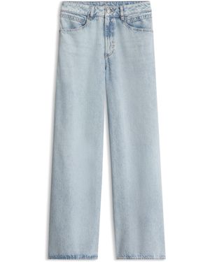 BOSS Relaxed-Fit Wide-Leg Jeans - Blue