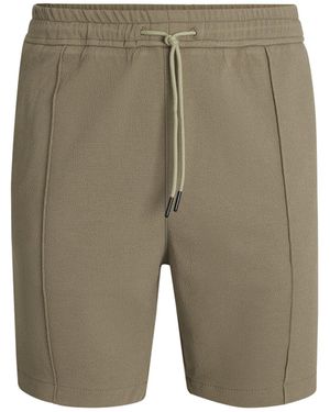HUGO Relaxed-Fit Shorts Aus Elastischem Oxford-Gewebe - Grün