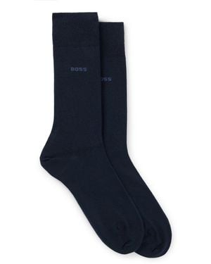 BOSS Organic Cotton Regular-Length Socks - Blue