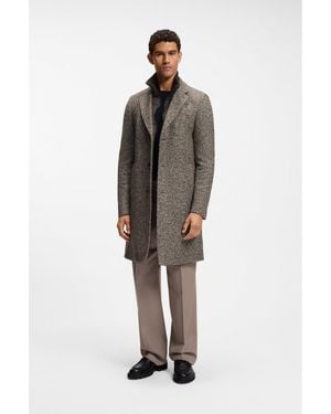 BOSS Slim-Fit Coat - Brown