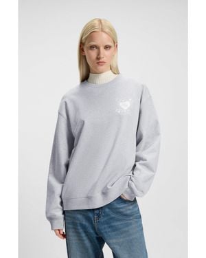 HUGO Oversized-Fit Sweatshirt - White