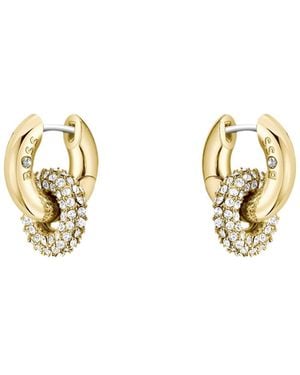 BOSS Interlinked-Hoop Earrings - Metallic