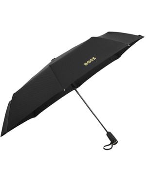 BOSS Monogram-Canopy Pocket Umbrella - Black