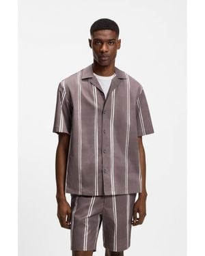 BOSS Relaxed-Fit Shirt - Brown